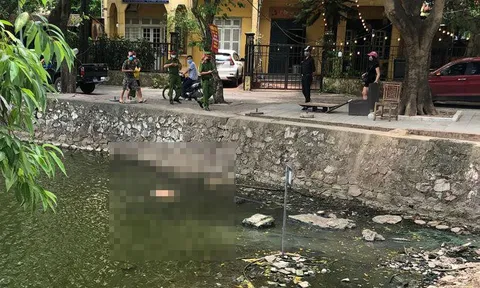 Phát hiện thi thể người đàn ông nổi trên mặt hồ ở Hà Nội