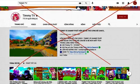 Kênh Timmy TV bị phạt 15 triệu đồng vì đăng tải nội dung mê tín dị đoan
