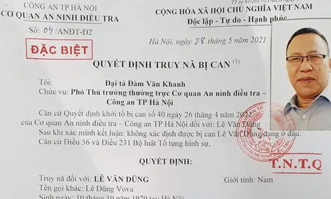 Lê Dũng Vova bị truy nã đặc biệt về hành vi chống Nhà nước