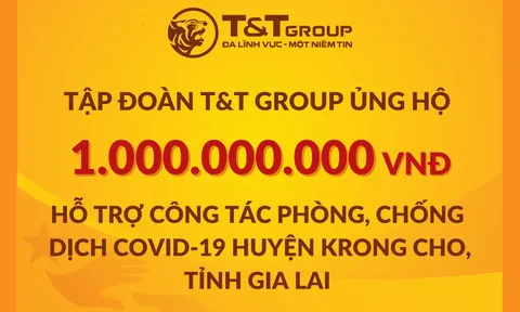 Tập đoàn T&T Group ủng hộ 2 tỷ đồng giúp Gia Lai chống dịch COVID-19