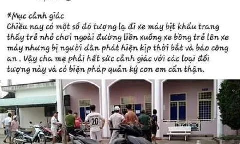 Sự thật thông tin vụ nam thanh niên bắt cóc trẻ em ở Quảng Nam