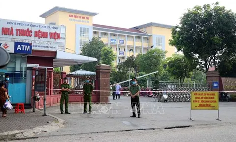 Phong tỏa Bệnh viện Đa khoa tỉnh Hà Tĩnh vì liên quan đến 1 ca mắc COVID-19