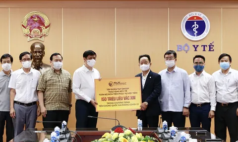 T&T Group tài trợ toàn bộ bơm kim tiêm cho chiến dịch tiêm 150 triệu liều vắc xin phòng COVID-19