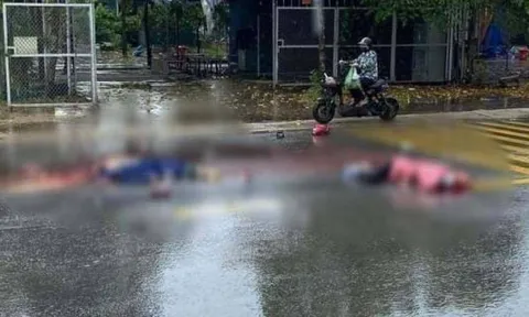 Va chạm với xe tải, 2 vợ chồng đi xe máy tử vong thương tâm