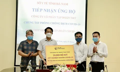 T&T Group hỗ trợ trên 180.000 bộ kit xét nghiệm nhanh COVID-19 giúp các địa phương phòng, chống dịch
