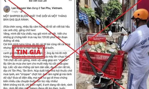 Thông tin 'shipper giao tro cốt trong giỏ nhựa' tại TP.HCM là sai sự thật