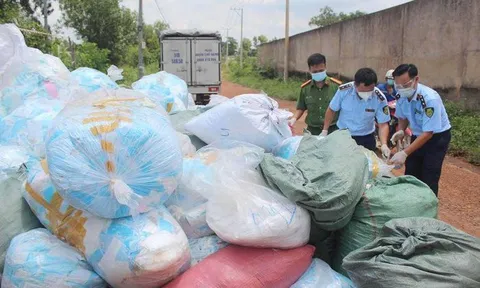 Phát hiện hơn 1 tấn khẩu trang tái chế không rõ nguồn gốc ở Đồng Nai