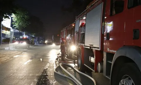 TP.HCM: Cháy kho đông lạnh công ty thực phẩm Việt Sin, nhiều tài sản bị thiêu rụi