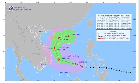 Bão số 9 cách đảo Song Tử Tây 250km, gió giật cấp 17