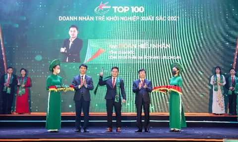 Tổng giám đốc Thắng Lợi Long An được vinh danh trong Top 100 Doanh nhân trẻ khởi nghiệp xuất sắc 2021