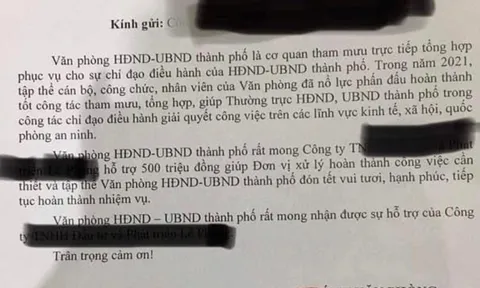 Bình Dương: TP.Thuận An sẽ trả lại 500 triệu đồng 'xin' doanh nghiệp