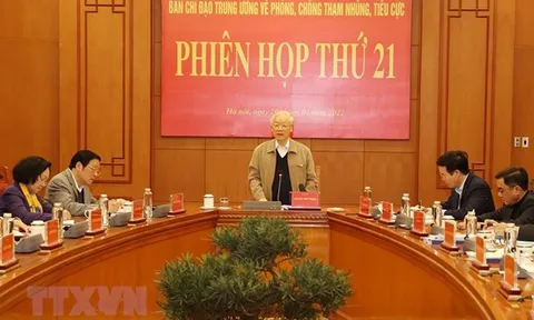 Tổng Bí thư Nguyễn Phú Trọng: Đẩy mạnh xây dựng, hoàn thiện thể chế để 'không thể tham nhũng'