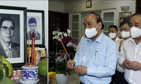 Chủ tịch nước dâng hương tưởng nhớ các đồng chí lãnh đạo Đảng, Nhà nước đã qua đời