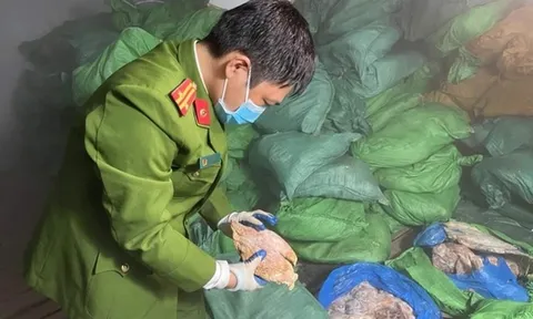 Hà Nội: Thu giữ gần chục tấn chân gà, nội tạng động vật không rõ nguồn gốc