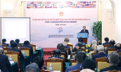 Thủ tướng gặp mặt các đối tác quốc tế đã hỗ trợ Việt Nam phòng, chống dịch COVID-19