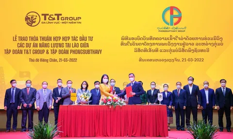 T&T Group hợp tác với tập đoàn hàng đầu của Lào, phát triển 2.500 MW điện tái tạo