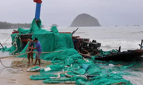Mưa lớn ở miền Trung khiến 2 người thiệt mạng, hàng trăm ghe thuyền bị chìm