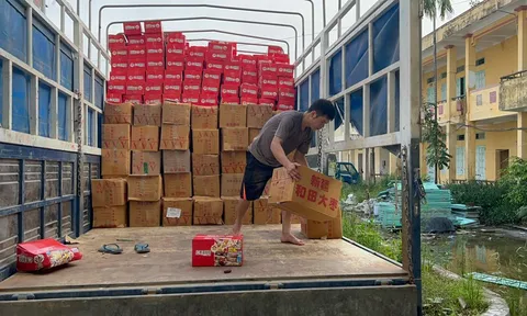 Tạm giữ hàng nghìn thùng bánh bông lan nghi nhập lậu tại Hà Nội