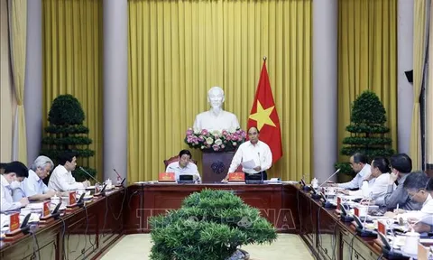 Chủ tịch nước làm việc với Thường trực Ban Chỉ đạo Đề án xây dựng Nhà nước pháp quyền