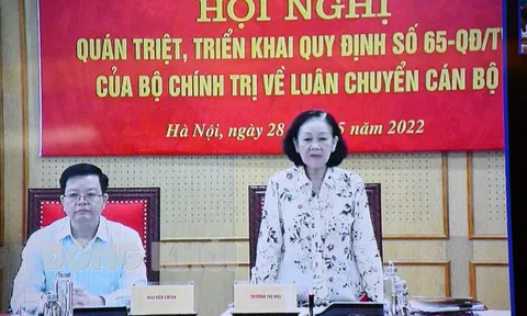 Quán triệt, triển khai Quy định số 65-QĐ/TW của Bộ Chính trị 'Về luân chuyển cán bộ'