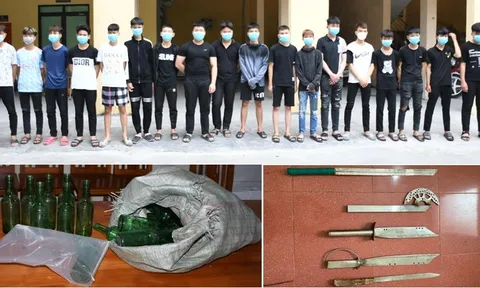 Hải Phòng: Xử lý 25 thanh niên mang hung khí gây sự với người qua đường