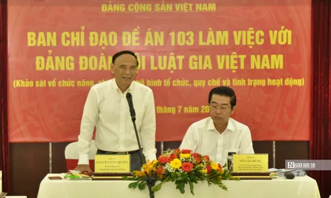 Đoàn công tác của Ban Chỉ đạo Đề án 103 làm việc với Đảng đoàn Hội Luật gia Việt Nam