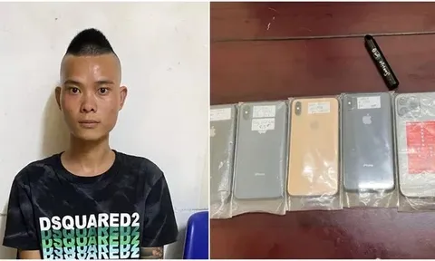 Bắt đối tượng đột nhập cửa hàng điện thoại lấy trộm 14 iphone