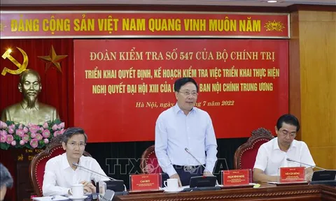 Kiểm tra việc thực hiện Nghị quyết Đại hội XIII của Đảng tại Ban Nội chính Trung ương