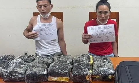 Bắt quả tang 2 đối tượng vận chuyển hơn 10kg ma tuý