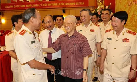 Đảng lãnh đạo tuyệt đối, trực tiếp về mọi mặt đối với công an nhân dân