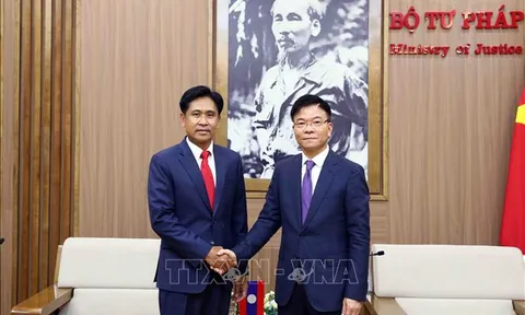 Nâng cao hiệu quả hợp tác giữa hai Bộ Tư pháp Việt Nam - Lào