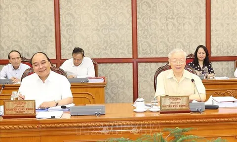 Tổng Bí thư chủ trì họp Bộ Chính trị và Ban Bí thư cho ý kiến một số đề án