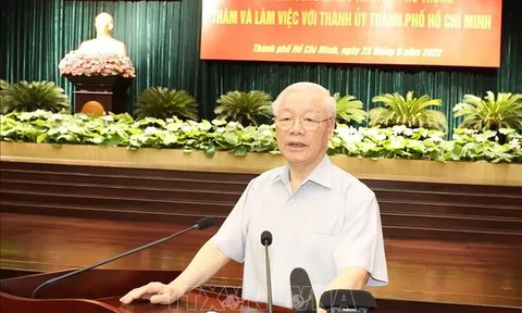 Tổng Bí thư: TP Hồ Chí Minh phát huy hơn nữa vai trò đầu tàu, động lực phát triển vùng Đông Nam Bộ và cả nước