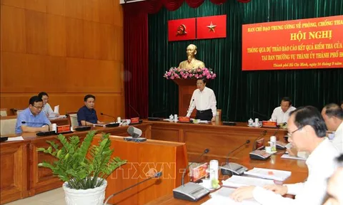 Đoàn kiểm tra của BCĐ Trung ương về phòng, chống tham nhũng, tiêu cực làm việc tại TP Hồ Chí Minh