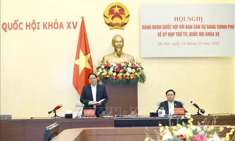 Đảng đoàn Quốc hội, Ban Cán sự Đảng Chính phủ họp chuẩn bị cho Kỳ họp thứ 4, Quốc hội Khóa XV