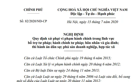 Đề xuất sửa quy định xử phạt vi phạm hành chính lĩnh vực tư pháp