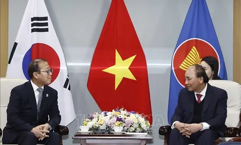 Chủ tịch nước Nguyễn Xuân Phúc tiếp các tổ chức hữu nghị, hợp tác Hàn - Việt