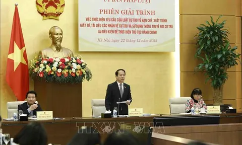 Giải trình một số nội dung trong thực hiện Luật Cư trú
