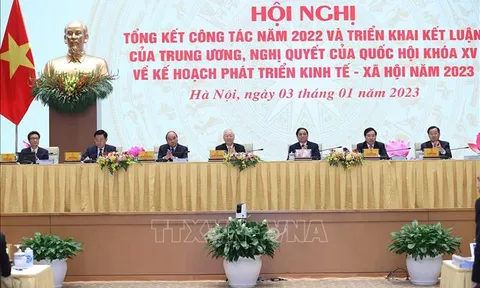 Tổng Bí thư dự Hội nghị triển khai Kế hoạch phát triển kinh tế-xã hội năm 2023