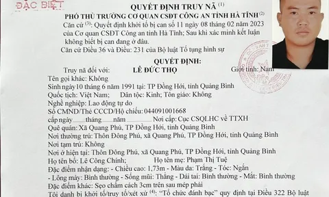 Vụ triệt phá đường dây cá độ 6.000 tỷ đồng: Truy nã đặc biệt Lê Đức Thọ