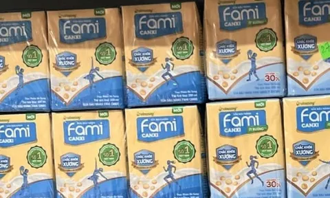 Sữa đậu nành Fami Canxi bị thu hồi ở Nhật Bản