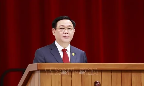 Chủ tịch Quốc hội Vương Đình Huệ phát biểu tại Phiên họp đặc biệt của Quốc hội Cuba