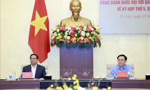 Đảng đoàn Quốc hội và Ban Cán sự Đảng Chính phủ họp chuẩn bị cho Kỳ họp thứ 5, Quốc hội khóa XV