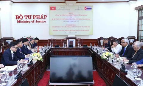 Việt Nam, Cuba tăng cường hợp tác trong lĩnh vực tư pháp