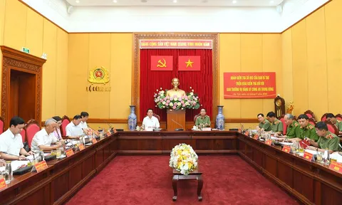 Đoàn kiểm tra của Ban Bí thư làm việc với Ban Thường vụ Đảng ủy Công an Trung ương