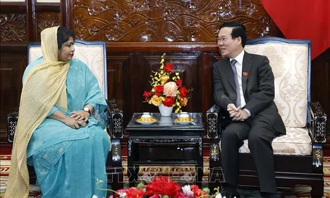 Chủ tịch nước Võ Văn Thưởng tiếp Đại sứ Bangladesh