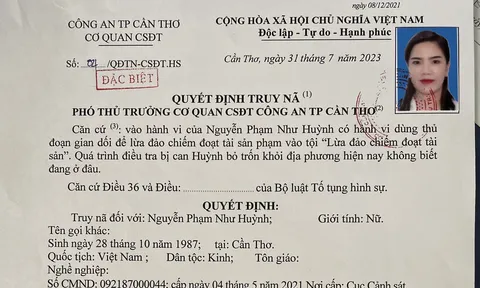 Truy nã đặc biệt 'nữ quái' ở Cần Thơ lừa đảo 16 tỷ đồng