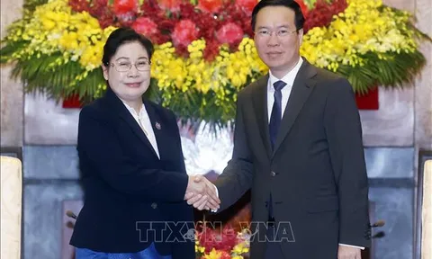 Chủ tịch nước Võ Văn Thưởng tiếp Chánh án Tòa án nhân dân tối cao Lào