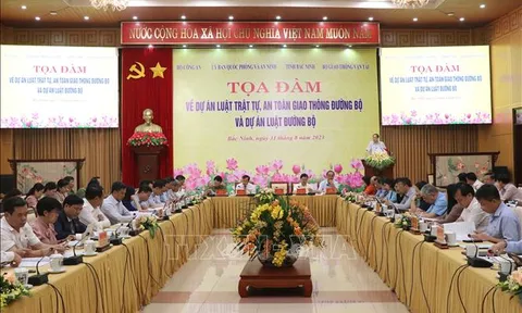 Tọa đàm về dự án Luật Trật tự, an toàn giao thông đường bộ và dự án Luật Đường bộ