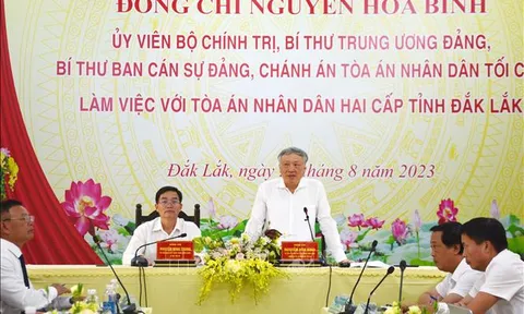 Đẩy nhanh tiến độ giải quyết các loại án, nâng cao chất lượng xét xử